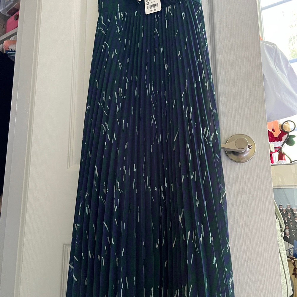 Uniqlo x KAWS Navy and Green Maxi Skirt